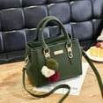 thumbnail image 2 of Stylago Fashion Handbags for Women with Plush Pendant Medium Crossbody Tote Purses Ladies Party Multiple Zipper Shoulder Bags Green, 2 of 5