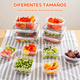 thumbnail image 3 of Contenedor Hermetico Comida,recipientes Almacenamiento 12pz Xtellar transparente, 3 of 3