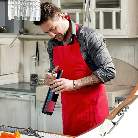 

Haykey Can Opener Log Handle Bottle Opener Multifunctional Portable Starter Knife Bottle Opener Wine