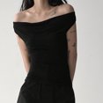 thumbnail image 3 of Sexy Casual Chaleco Tops Backless Slim Y2K Mujeres Camiseta Tops Swing Neck (Negro M) FLhrweasw Para estrenar, 3 of 6