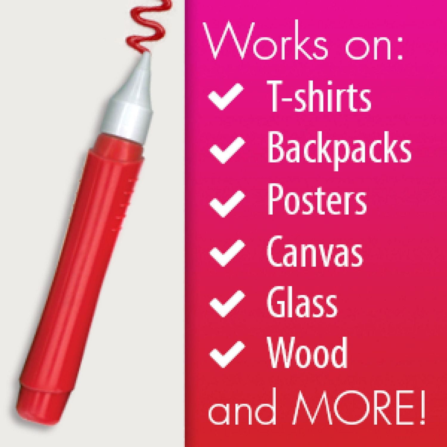 Scribbles 3D Fabric Paint Pens Pack de 5 Brights