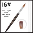 thumbnail image 1 of Kolinsky-pincel acrílico para uñas, Pinceles para manicura con mango de madera negra, herramientas para uñas acrílicas para principiantes, 100%, 1 of 5