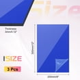 thumbnail image 2 of 3Pcs Acrylic Sheets 12x8 Inch 1/8 Inch-3mm for Picture, Clear Blue, 2 of 6