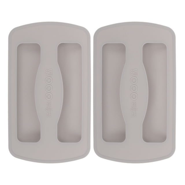 Raindrops 2Pcs Grey Silicone Toaster Lid Covers Universal Fit Easy Wipe Protective Cover