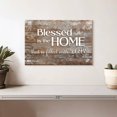 thumbnail image 2 of Elephant Stock Home Filled With Love Quote Wall Art - Horizontal Canvas Wall Art - Living Room Wall Decor - Inspirational And Typography Canvas - Brown And Gray Decor - 12" x 8", 2 of 4