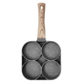 thumbnail image 1 of Sartén Para Huevos Piedra Medicinal Sartén Para Panqueques De 4 Agujeros Sartén Antiadherente Para Hamburguesas De Huevo Frito Para 4 Huevos Con Mango A Prueba De Escaldaduras Negro Serendint HA014490-00, 1 of 6
