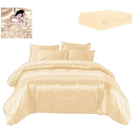 Todd Linens Sexy Satin Sheets 6 Pcs Queen King Bedding Set 1