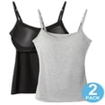 thumbnail image 1 of CHUANK Débardeur avec Soutien-Gorge Intégré pour Femmes Bretelles Réglables Lot de 3 (P-3TG), 1 of 6