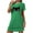 Green, variant on Lorytime Vintage House Dress Womens Knee Length Short Sleeve Nightgowns Oversized Round Neck Cute Nightshirts Nightdress Sleepdress Comfy Soft Lounge Pajamas Dress Black L