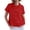 Red, variant on Yievot Button Down Shirts for Women Loose Casual Collared Shirt Short Sleeve Summer Tops with Pockets