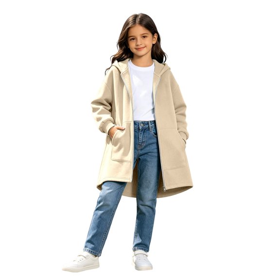 Graphic Print Hoodies for Girls Long Sleeve 2026 Girls Fashion Floral Graphic Loose Fit Pullover Tops Fall Clothes