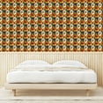 thumbnail image 3 of Ambesonne Flower Peel & Stick Wallpaper for Home, Summer Bold Petals Floral, 13"x72", Slate Blue Orange and Ivory, 3 of 5