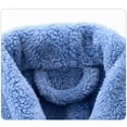 thumbnail image 4 of Qarigey de noche para niños Terciopelo coralino Cálido Clima frío Pijama para niños Manga larga Color sólido Bolsillo Ropa de dormir Pijama Púrpura claro Qarigey AP012907-03, 4 of 6
