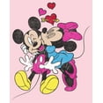 thumbnail image 2 of Junior's Mickey & Friends Valentine's Day Minnie Mouse Smooch  Graphic Tee Light Pink X Large, 2 of 3