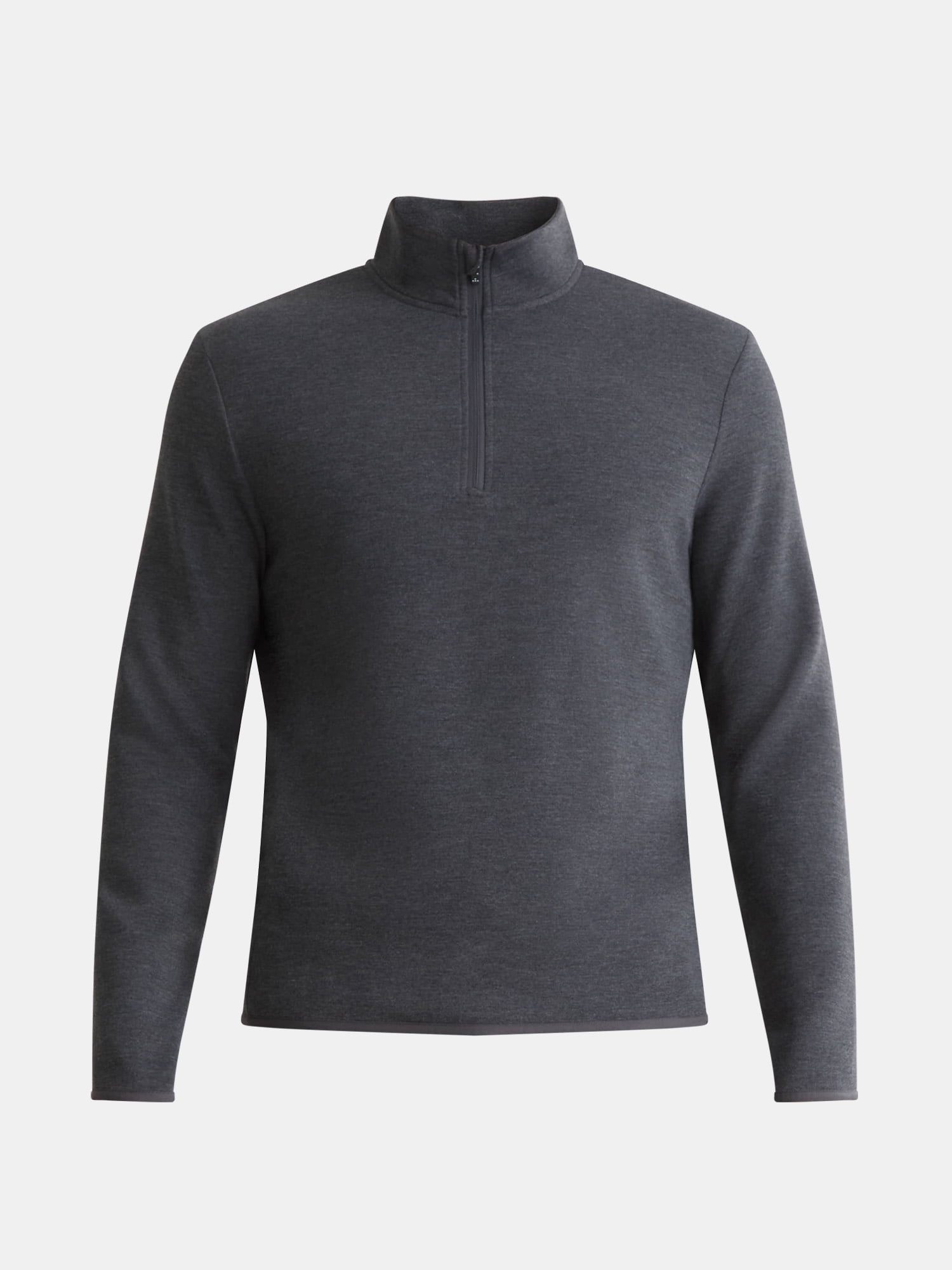 Athletic Works Men's and Big Men's Fusion Double Knit Quarter Zip Sweatshirt Jacket, Sizes S-3XL