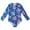 Flower-Blue, variant on Baozhu Toddler Girls Rashguard One Pieces Swimsuit Set Kids Long Sleeve Bathing Suits Swimwear