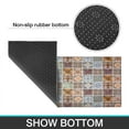 thumbnail image 7 of Bohemian Retro Geometric Patterns Kitchen Rugs and Mats Sets Of 2,Kitchen Decoration Rugs,Rubber Backing Non-Slip Floor Mat for Sink Washable Waterproof Laundry Room Runner Rugs, 7 of 7