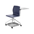 thumbnail image 4 of National Public Seating COGO-04 Chaise on the Go, Bleu et Chrome, 4 of 11