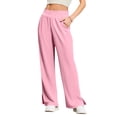thumbnail image 4 of Endives Womens Wide Leg Sweatpants Baggy Joggers Straight Leg Pant Loose Fit Sport Pants With Pockets, 4 of 6