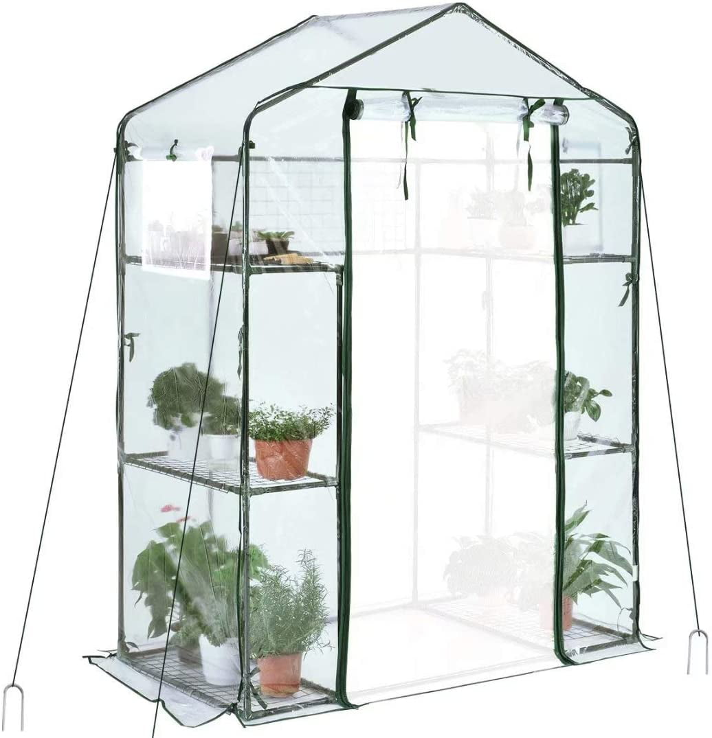 Quictent Mini Walk In Greenhouse 3 Tiers 6 Shelves Plants Garden Green House For Indoor Outdoor 56 X29 X77 50 Pcs Plant T Type s Include Walmart Com Walmart Com Quictent Mini Walk In Greenhouse 3 Tiers 6 Shelves Plants Garden Green House For Indoor Outdoor 56 X29 X77 50 Pcs Plant T Type s Include Walmart Com Walmart Com