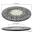 thumbnail image 5 of Made Terra Mother-of-pearl Inlaid Chargers Set ( Black Mossaic) | Elegant & Luxury Handmade Chargers Plates for Weddings, Restaurants and Parties, 5 of 5