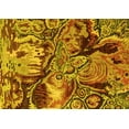thumbnail image 1 of Ahgly Company Indoor Rectangle Abstract Yellow Modern Area Rugs, 5' x 7', 1 of 4