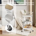 thumbnail image 3 of Carrito utilitario rodante DTK de 3 niveles con tapa superior, color blanco, 3 of 7