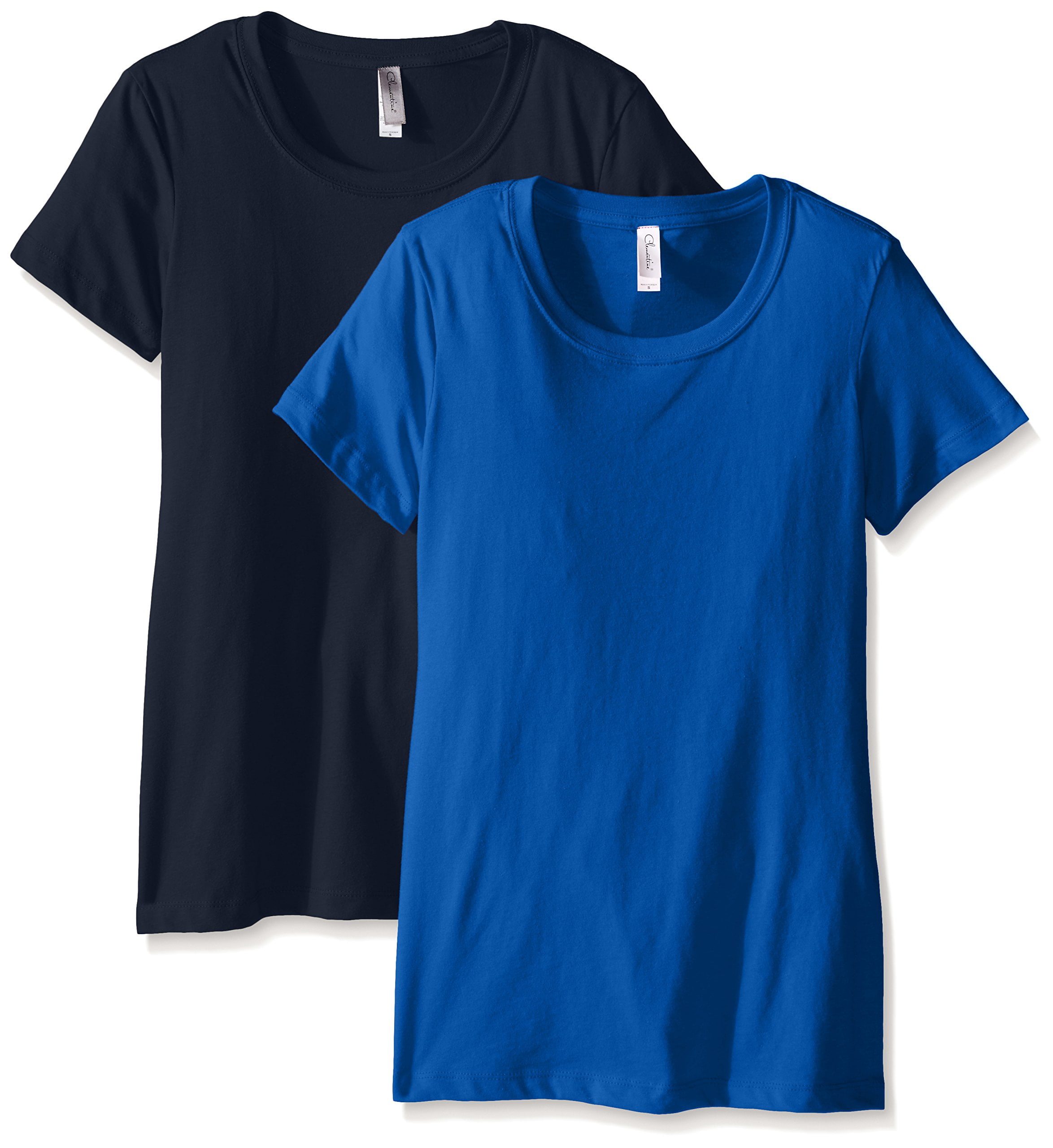 Clementine Apparel Petite Plus Ideal Crew Neck Tee (Pack of 2 ...