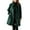 A-Army Green126, variant on Women's Jackets Dark Green Collared Button Jackets Mid Length Tailored Trendy Wear Elegant Workout Daily Wear Jackets