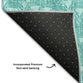 thumbnail image 3 of Addison Rugs Mayfield Washable Transitional Arrows Teal Rectangle Rug, 10' x 14', 3 of 6