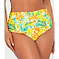 thumbnail image 5 of Printed Fold-Over High-Waist Bikini Bottom Swimsuit, 5 of 6