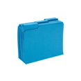 Staples Colored File Folders - Letter Size, 3-Tab, Blue, 100 Per Box