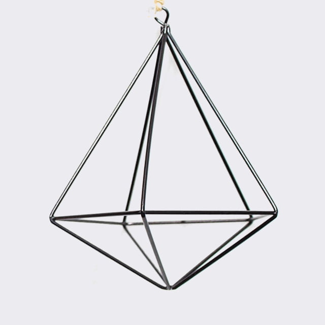 Wall Decoration Hanging Metal Geometric Air Plant Flower Pot Rack Holder Bracket