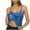 Blue, variant on Fanxing Tank Top with Built in Bra for Women Spaghetti Strap Cami Tank Shelf Bra Camisole Tops Undershirts Green,XXL