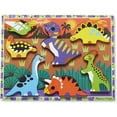 thumbnail image 1 of Rompecabezas de Dinosaurios Melissa & Doug Grueso con 7 piezas T-Rex Triceratops Madera Infantil Melissa & Doug MD-9454, 1 of 2