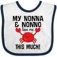 thumbnail image 3 of Inktastic My Nonna and Nonno Love Me Boys or Girls Baby Bib, 3 of 4