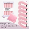 thumbnail image 6 of Overnight Hair Curlers Heatless Curls - 6 Pcs No Heat Blowout Curling Rods to Sleep In with Satin Hair Scarf, 6 of 11