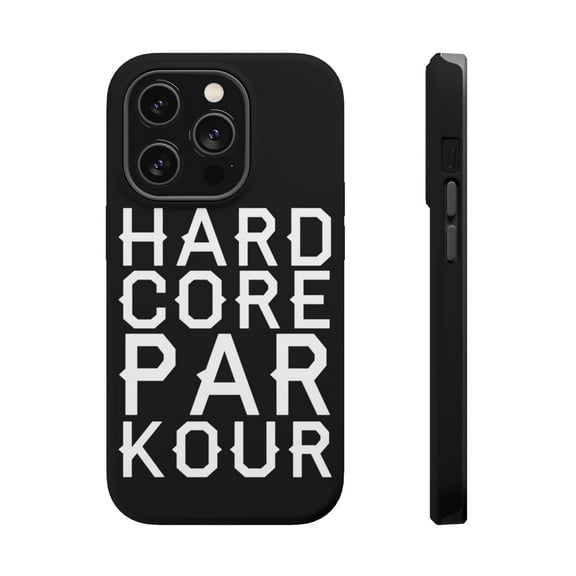 DistinctInk Tough Case for Apple iPhone 15 PRO (6.1" Screen), Compatible with MagSafe Charging - Hard Core Parkour