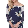 thumbnail image 3 of Women's Off the Shoulder Floral Blouse, 3 of 4