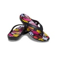 thumbnail image 3 of Women's Crocs Kadee II Black Floral Print Flip Flop Sandal, 3 of 6