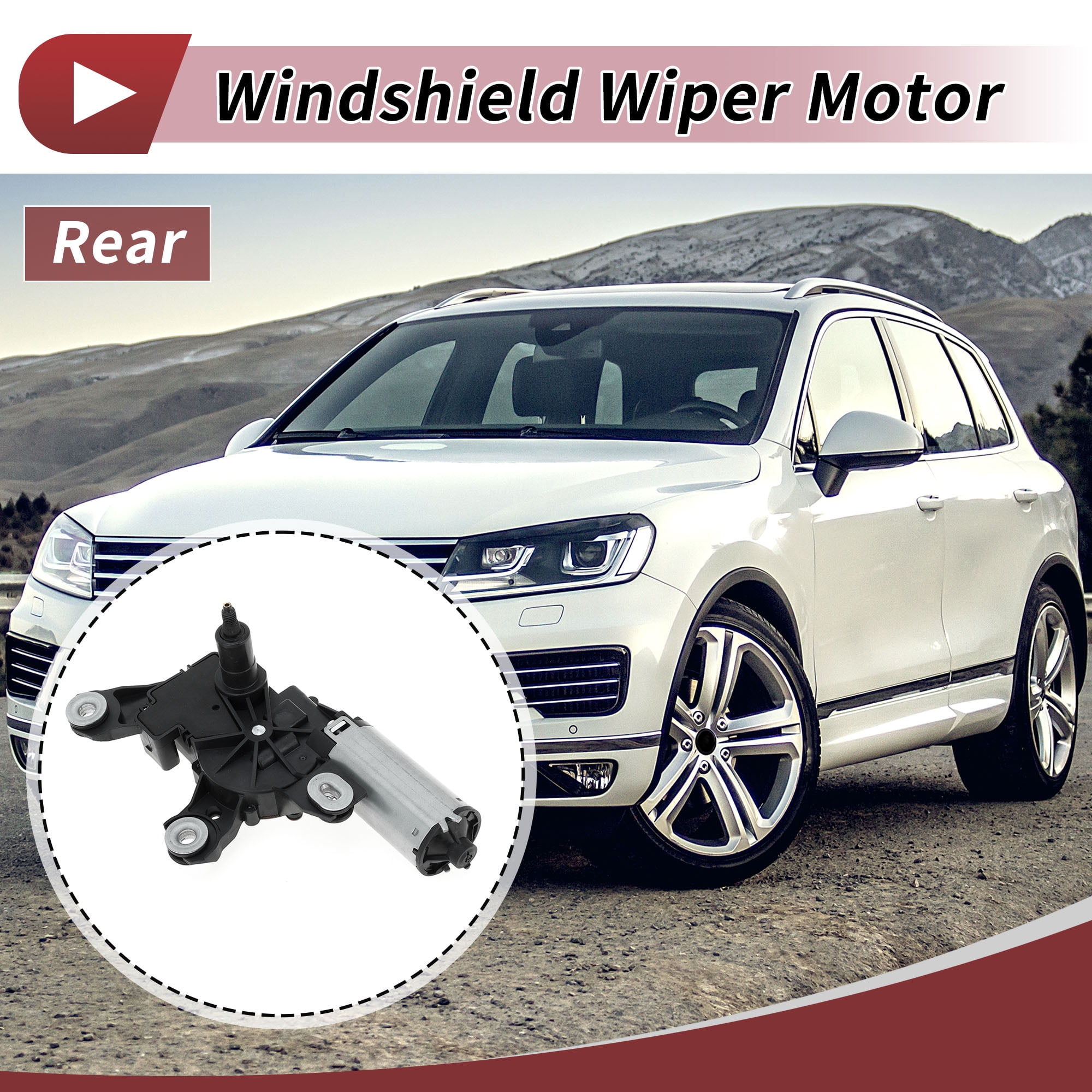 Unique Bargains Windshield Wiper Motor for VW Touareg 2011-2017 Rear Replacement