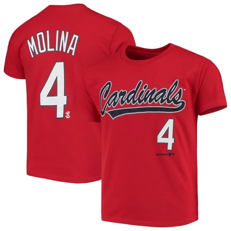 Youth Yadier Molina Red St. Louis Cardinals Name & Number (Best Youth Baseball Team Names)