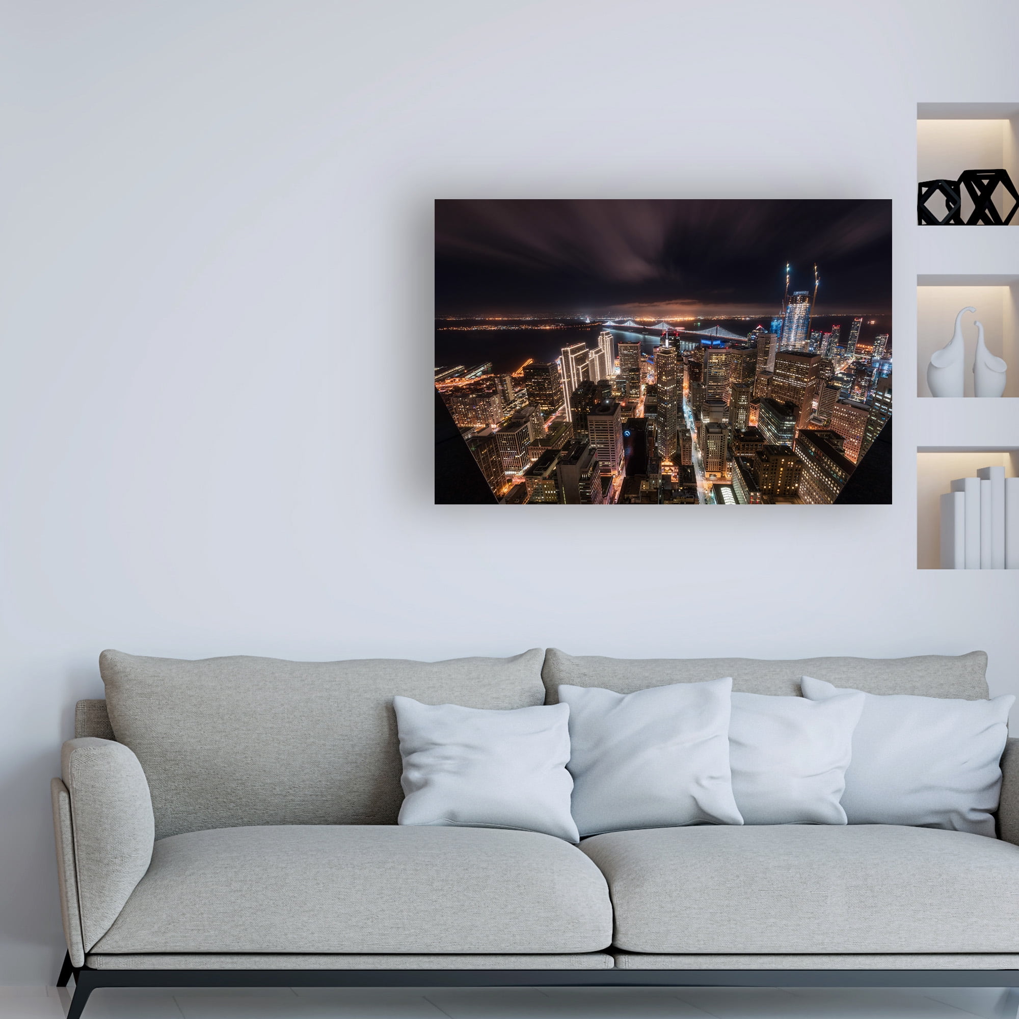 Trademark Fine Art 'SF Look Down' Canvas Art by Bruce Gett