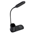 thumbnail image 4 of Luz Led para Dormitorio, Lámpara de Mesa Multifunción con Carga Inalámbrica Rápida Led Luz de Escritorio Ajustable Cuello de Ganso Lámpara de Estudio Blanca, Lámparas de Escritorio para Oficina en el, 4 of 4
