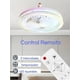thumbnail image 5 of Lámpara de Techo Dosyu Blanco con Ventilador y Control Remoto 3 Velocidades, 5 of 9