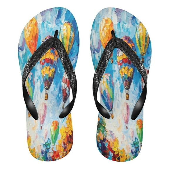 YAZAOOSummer Flip Flops Creatively Colorful Ascent Simple Beach Sandals