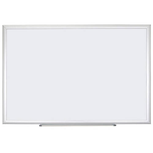 U Brands Dry Erase Board, Melamine Surface, Silver Aluminum Frame