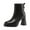 Black, variant on Fesfesfes Women's Boots Fall And Winter Boots Lined Anti-Slip Ankle Boots Outdoor Booties Comfort Shoes Black Boots 7.5(40)