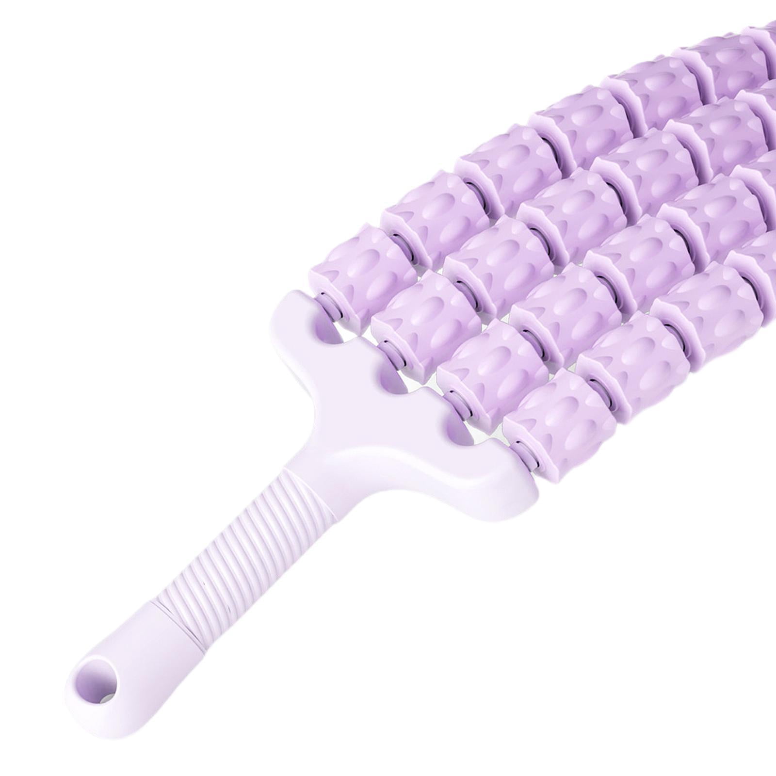 Dualoai Massage Roller Stick Body Muscle Relaxation for Exercise Outdoor Indoor Back Purple