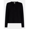 thumbnail image 6 of Scenario Women's Thermal Henley Shirt with Long Sleeves, Sizes XS-XXXL, 6 of 6